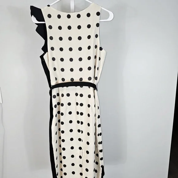 Eva Franco Polka-dot Black, white dress size 8  has the pine up girl rockabilly - Picture 2 of 9